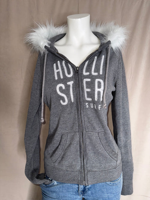 Hollister fur hoodie