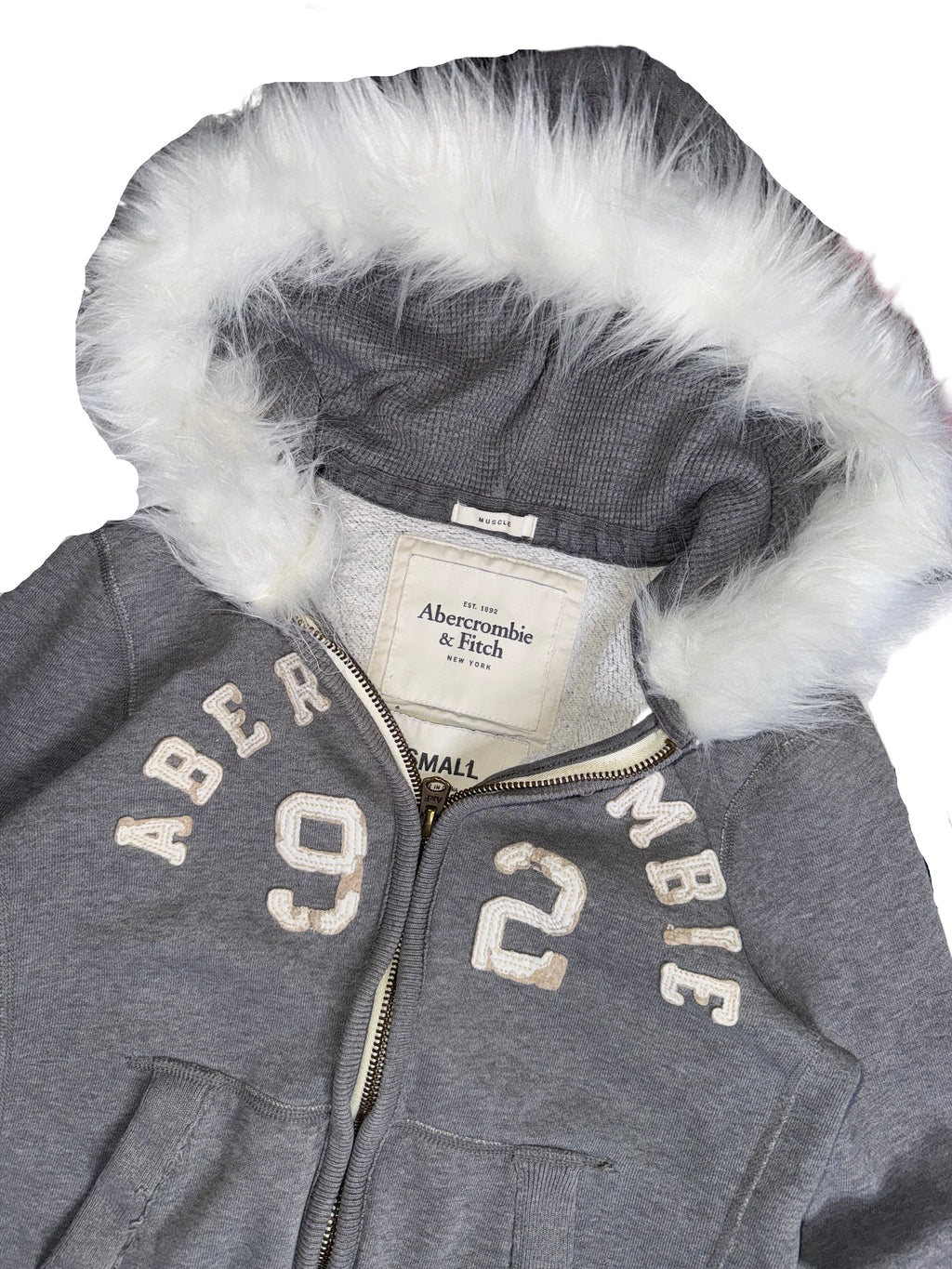 Abercrombie & Fitch fur hoodie