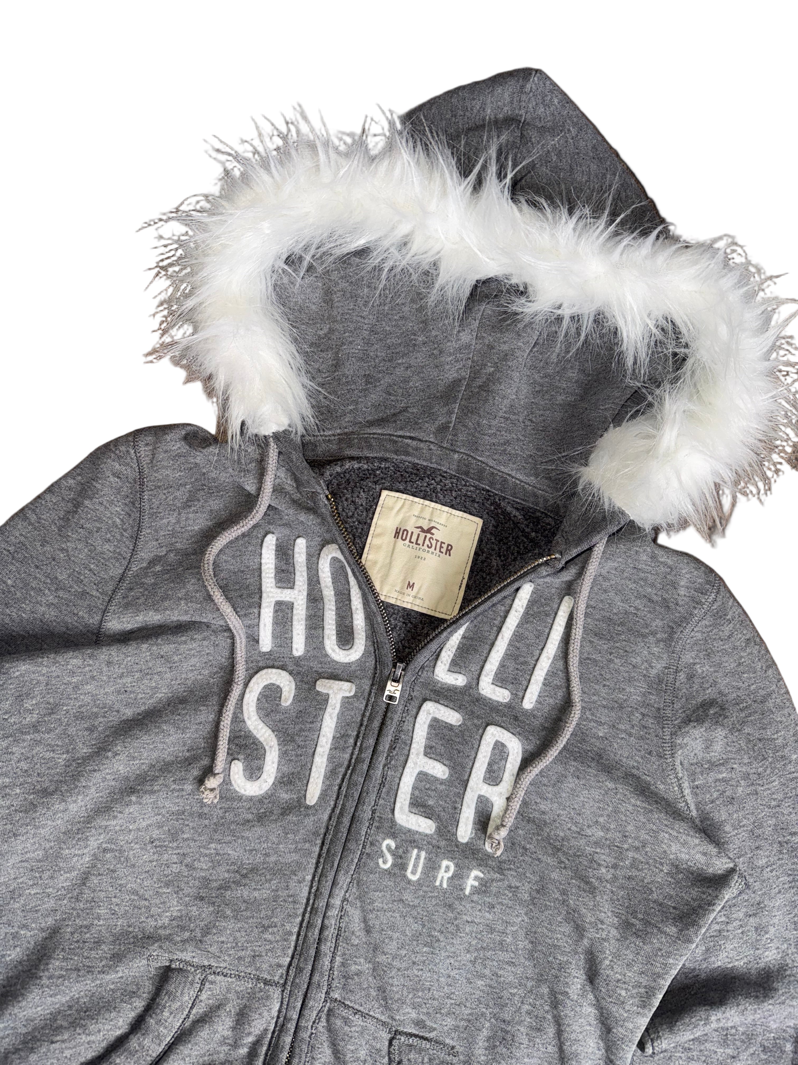 Hollister fur hoodie