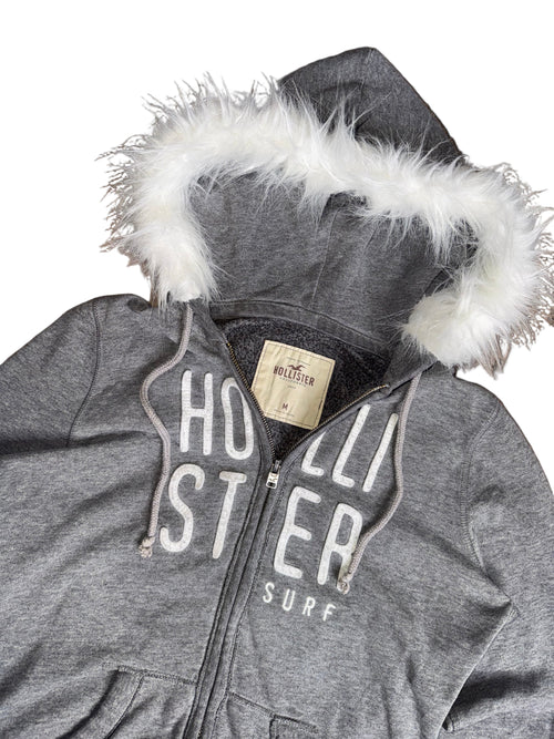 Hollister fur hoodie