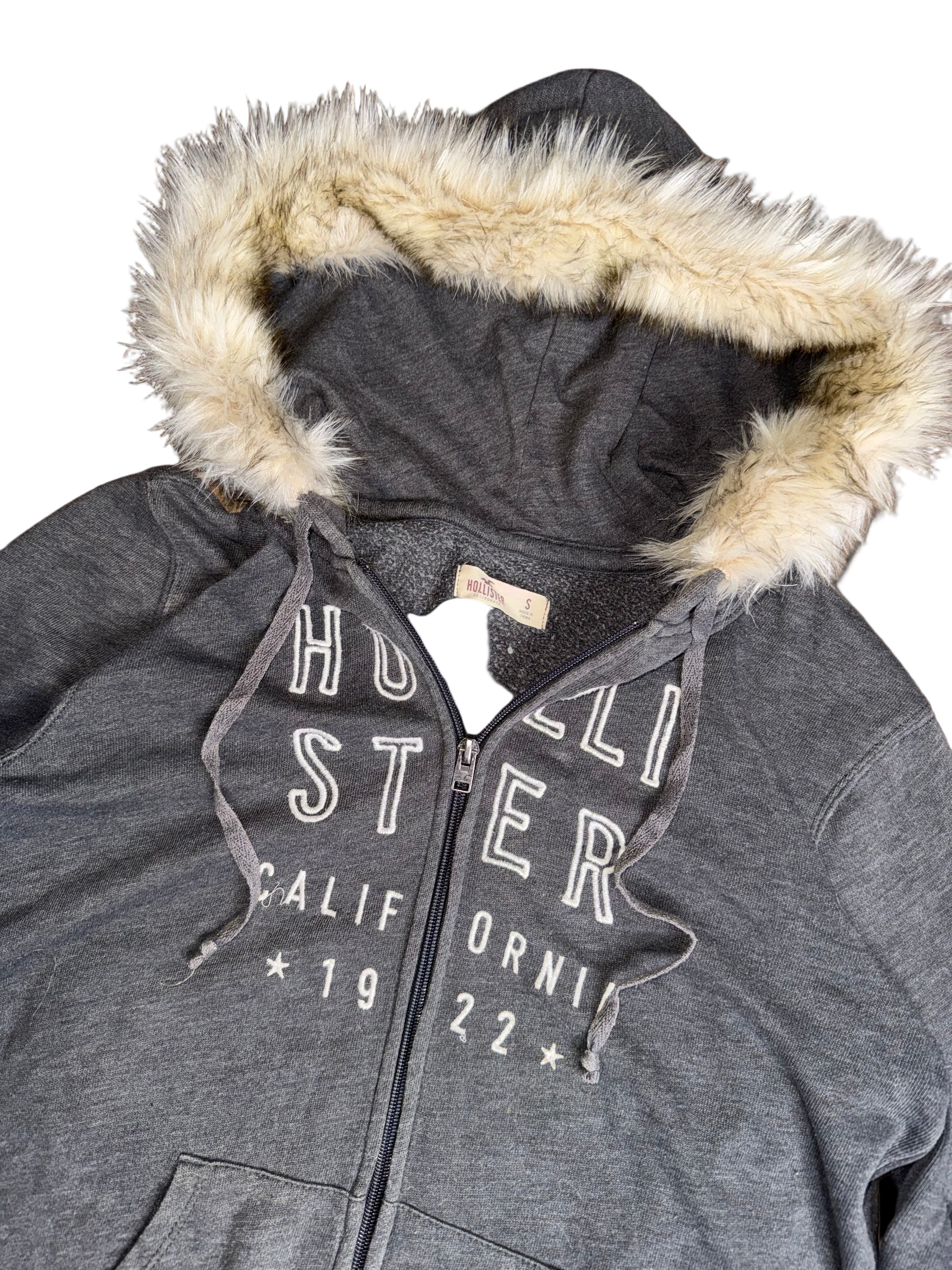 Hollister fur hoodie